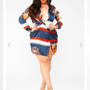 Whole Lotta Class Satin Mini Dress - Multi